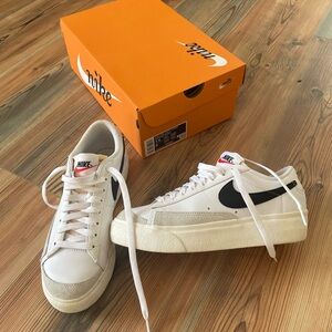 Nike Blazer Low Platform - White/Black-Sail-Team Orange Women’s 7.5
